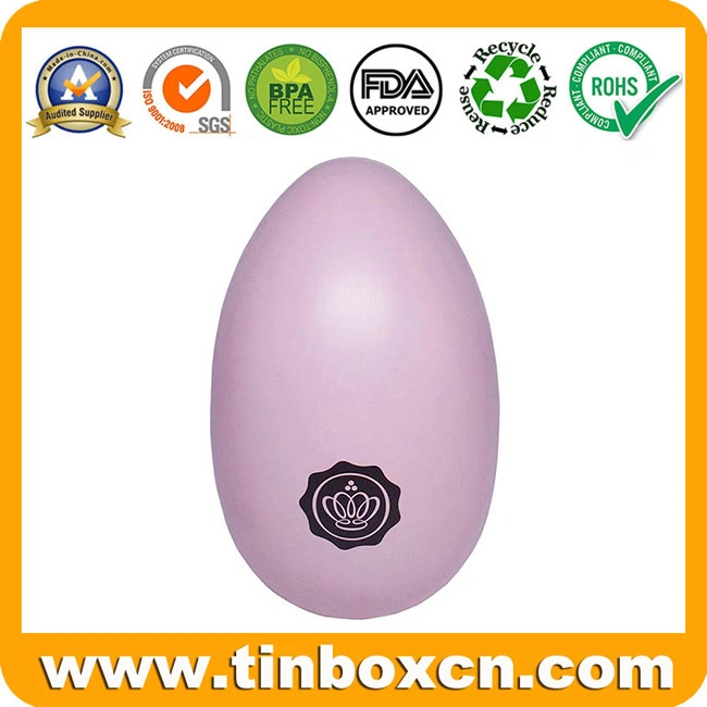 Easter Promotional Egg Shape Metal Box Chocolate Tin with Popular Matt Varnish for Candy Gifts