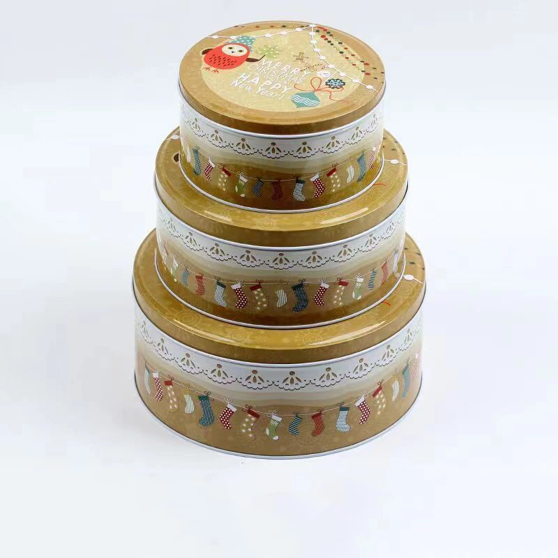 Round Baking and Cake Tins for Special Occasion and Holidays, Multipurpose Storage Boxes