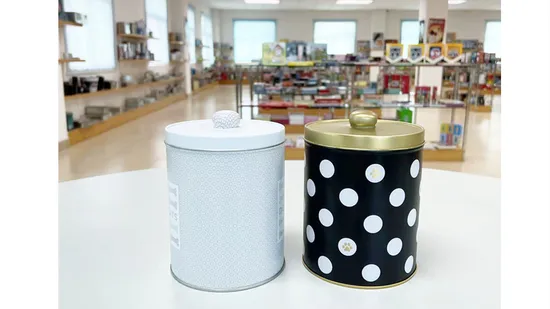 Barattolo di latta personalizzato all'ingrosso che imballa il contenitore vuoto dell'alimento per animali domestici del metallo della scatola di latta di forma del cilindro del commestibile con il coperchio